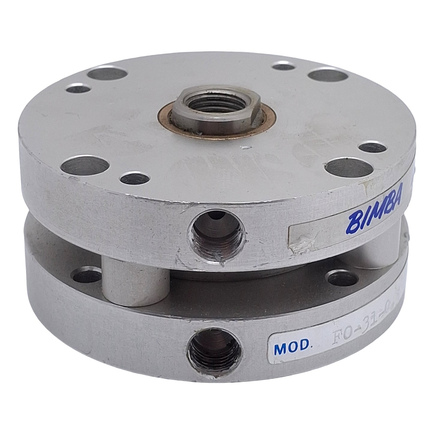 Used Bimba FO-31-0.5 FLAT-1 Pneumatic Cylinder, ø2in Bore, 1/2in Stroke, 1/8in NPT