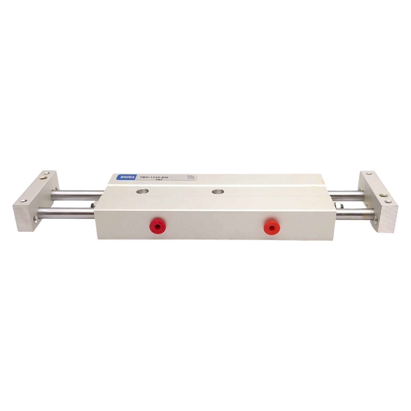 New Bimba TBD-1235-EM Double Rod Cylinder, ø12mm Bore, 35mm Stroke, 140psi, #10-32