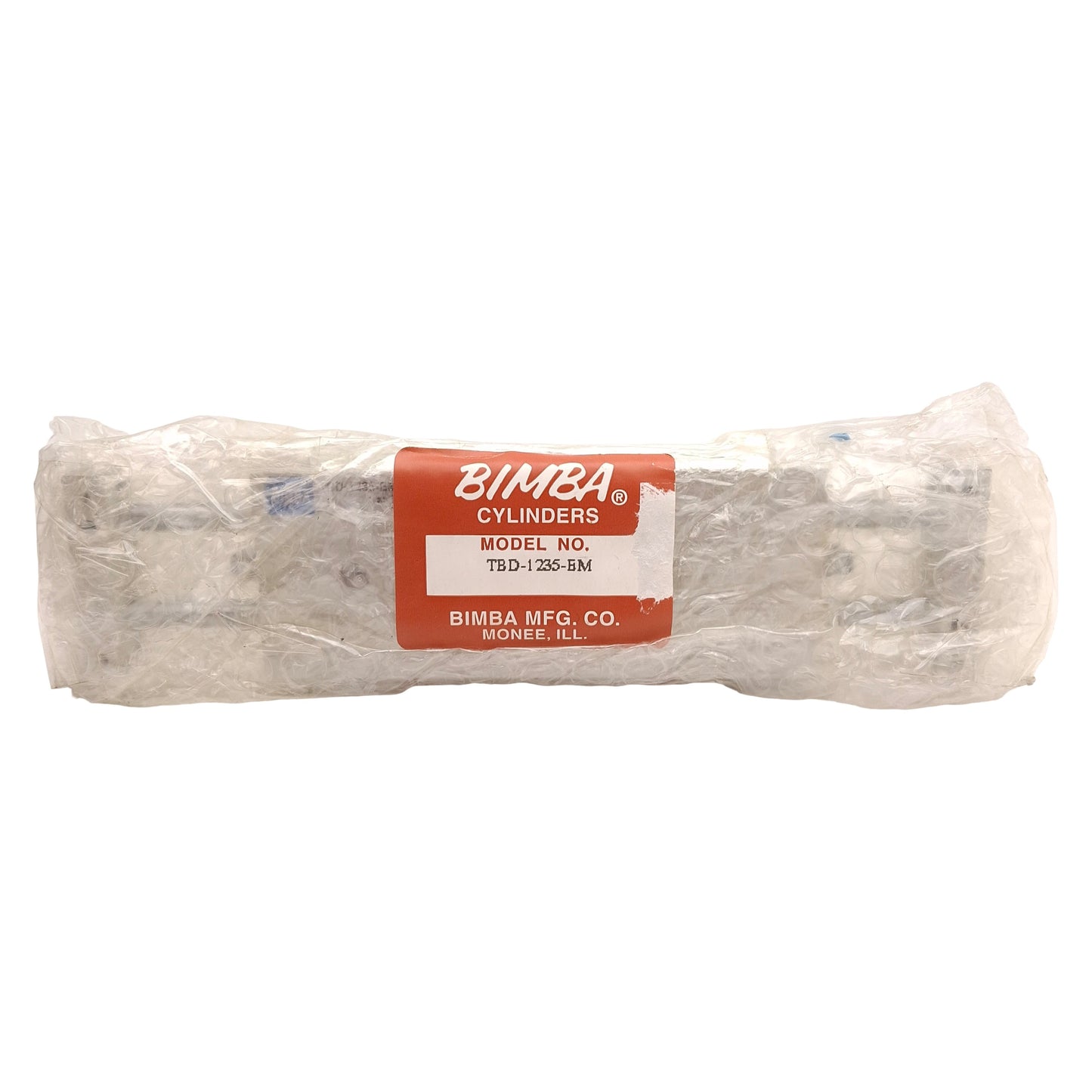 New Bimba TBD-1235-EM Double Rod Cylinder, ø12mm Bore, 35mm Stroke, 140psi, #10-32