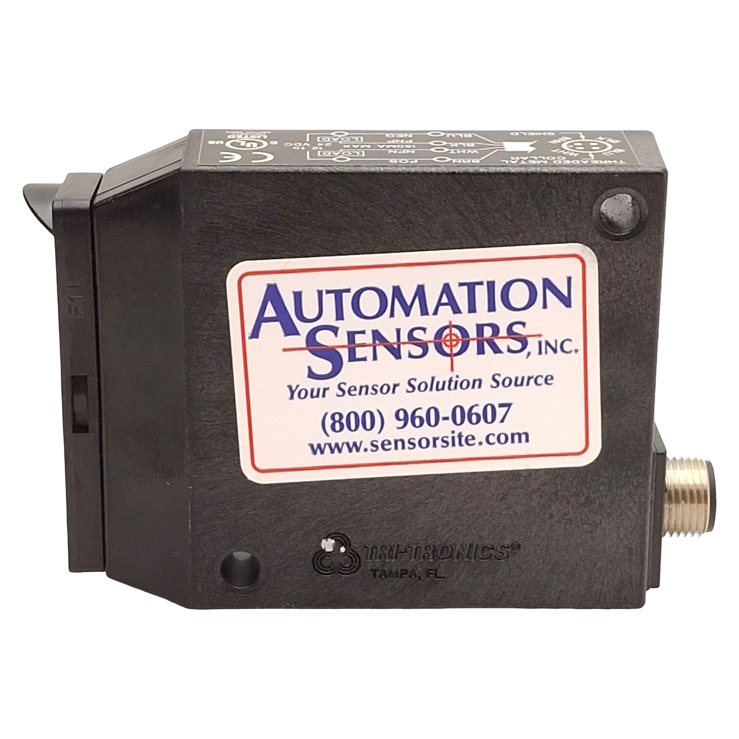 Used Tri-Tronics SERKF1 SmartEye Mark II Fiber Optic Sensor, Red LED, M12, 12-24VDC