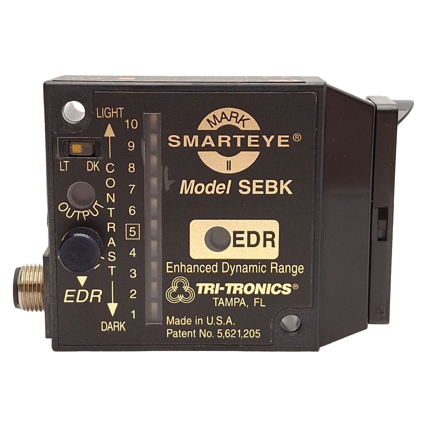 Used Tri-Tronics SEBKF1 SmartEye Mark II Fiber Optic Amplifier, Blue LED, 12-24VDC