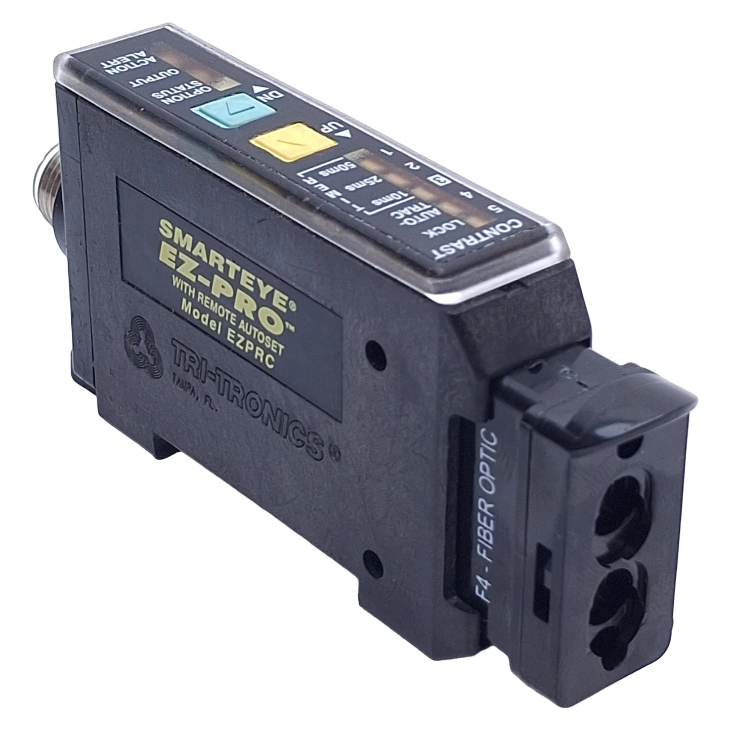 Used Tri-Tronics EZPRCF4 SMARTEYE EZ-PRO Sensor, NPN/PNP, 10-30VDC, 5-P M12, DIN Rail