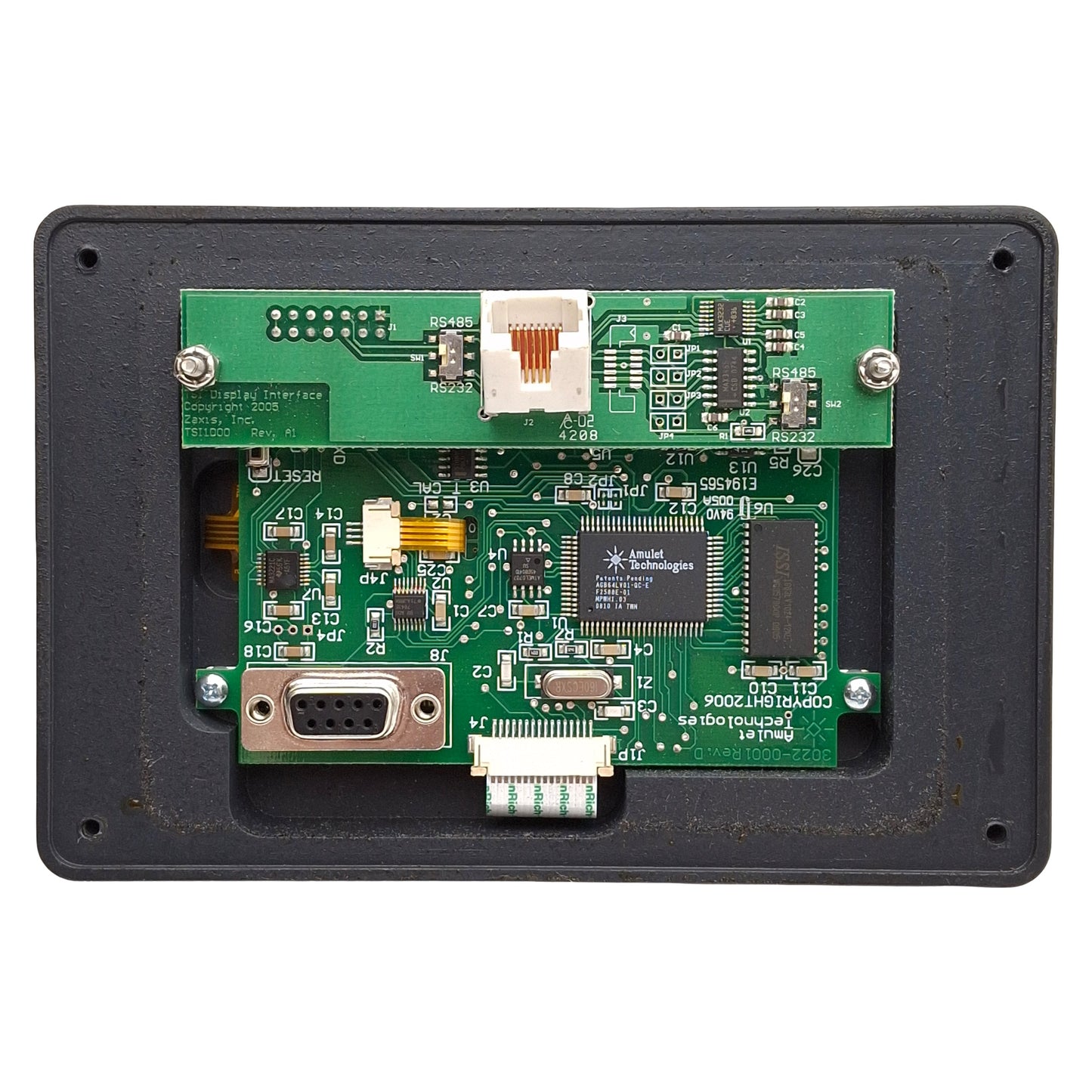 Used Zaxis Inc TSI1000 Touchscreen Interface For VMP, 3.7in, RJ45, RS-232/485, 24VDC