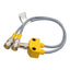 New – Open box Turck VB2-FSM 4.5/2RK 4.5T-0.3/0.3/S651 Y-Splitter Cable, 5 Pin, M12 Female 250V