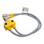 New – Open box Turck VB2-FSM 4.5/2RK 4.5T-0.3/0.3/S651 Y-Splitter Cable, 5 Pin, M12 Female 250V