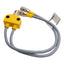 New – Open box Turck VB2-FSM 4.5/2RK 4.5T-0.3/0.3/S651 Y-Splitter Cable, 5 Pin, M12 Female 250V
