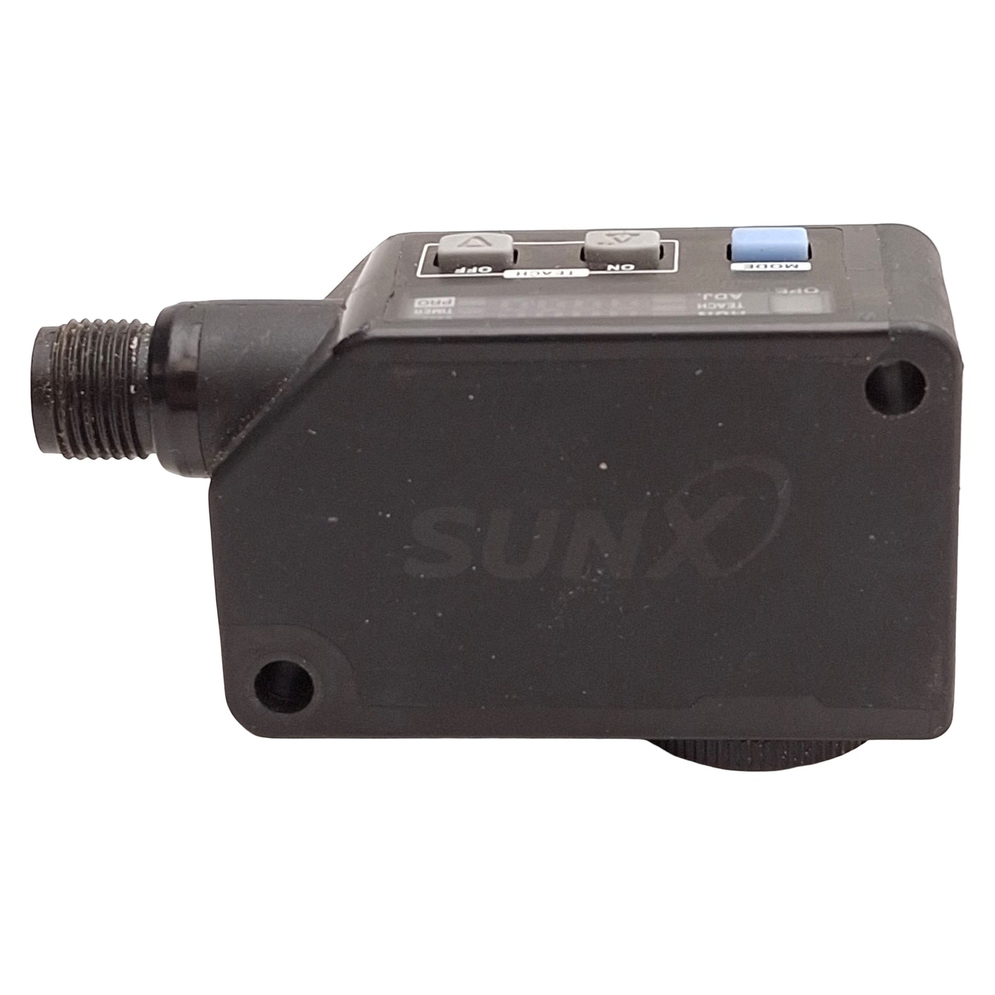 Used SUNX LX-101-P-Z Digital Mark Sensor, PNP, 10mm ±3mm Range, M12 4-Pin, 12-24VDC