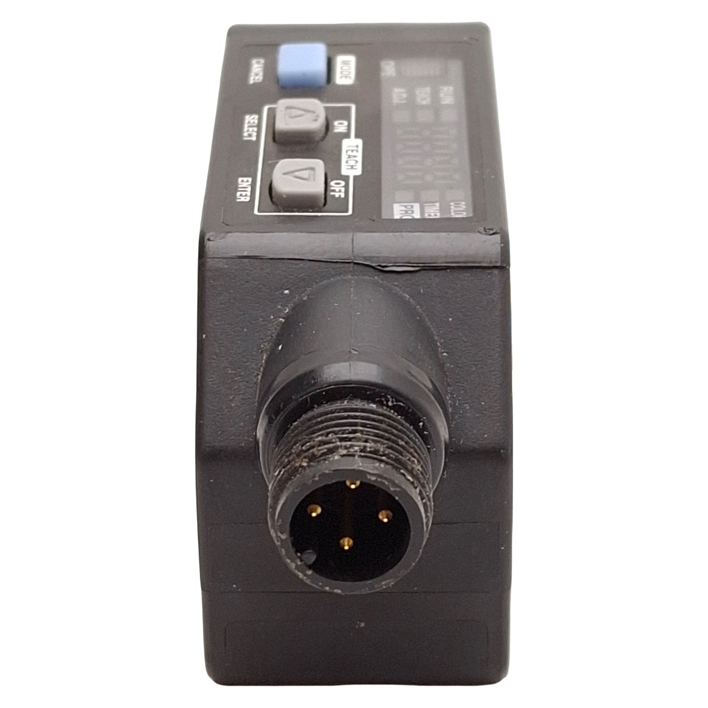 Used SUNX LX-101-P-Z Digital Mark Sensor, PNP, 10mm ±3mm Range, M12 4-Pin, 12-24VDC