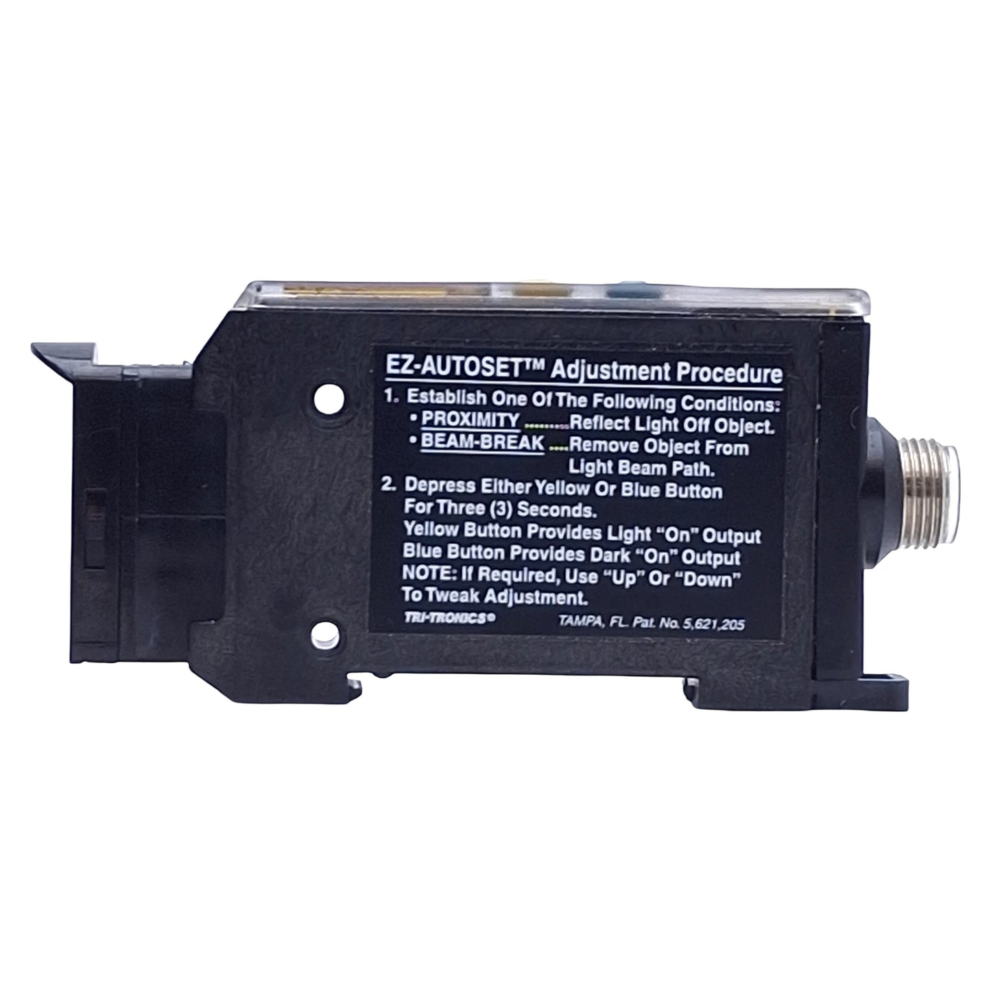 Used Tri-Tronics EZPWLCF4 SMARTEYE EZ-PRO Sensor, NPN/PNP, 10-30VDC, 5-Pin M12