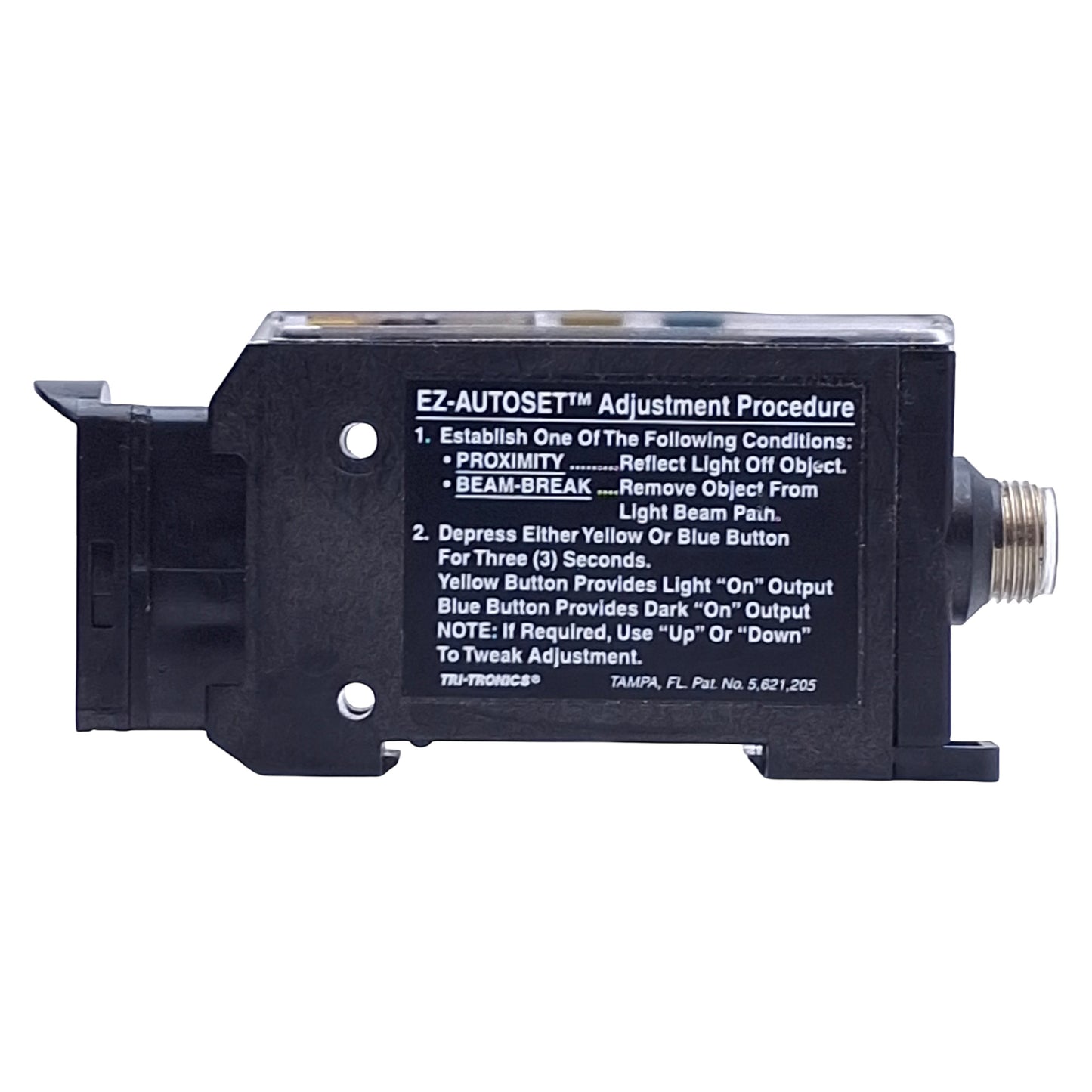 Used Tri-Tronics EZPBCF4 SMARTEYE EZ-PRO Sensor, NPN/PNP, 10-30VDC, 5-Pin Male
