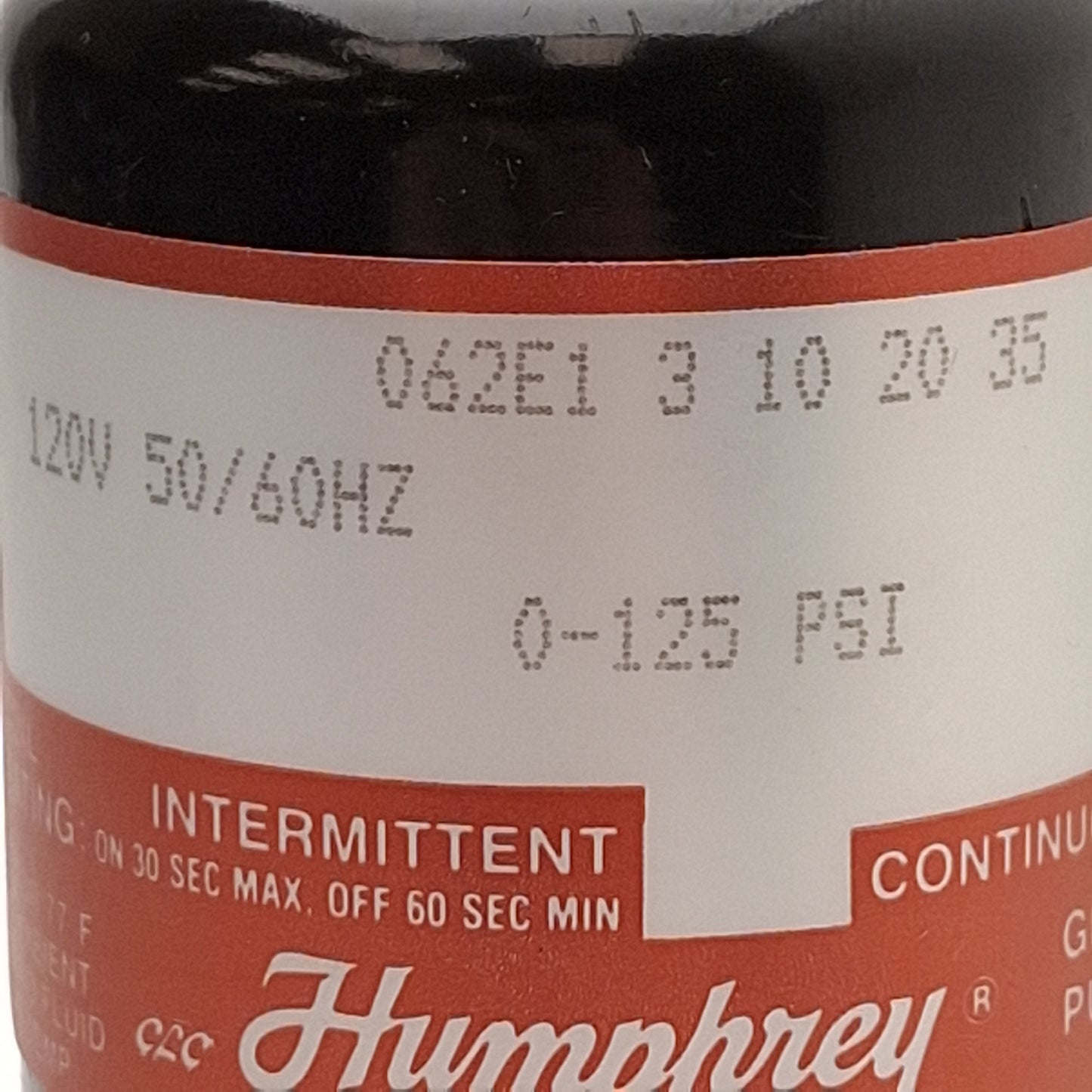 New – Open box Humphrey 062E131020351205060 Tyna-Myte Solenoid Valve 3/2-NC 1/4NPSF 120VAC Coil
