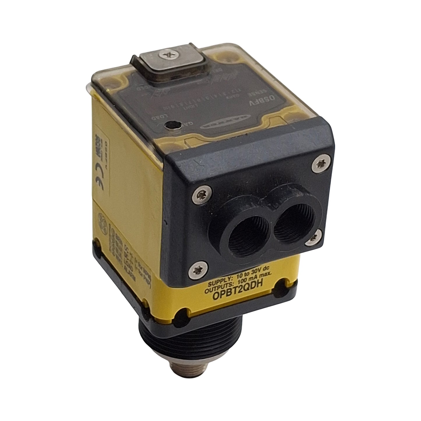 Used Banner OSBFV OMNI-BEAM Sensor & Power Block, Red 650nm, 10-30VDC *No Gasket*