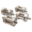Used Lot of 4 Bimba FOD-020.5-L Flat-1 Compact Cylinder, ø9/16in Bore, 0.5in Stroke