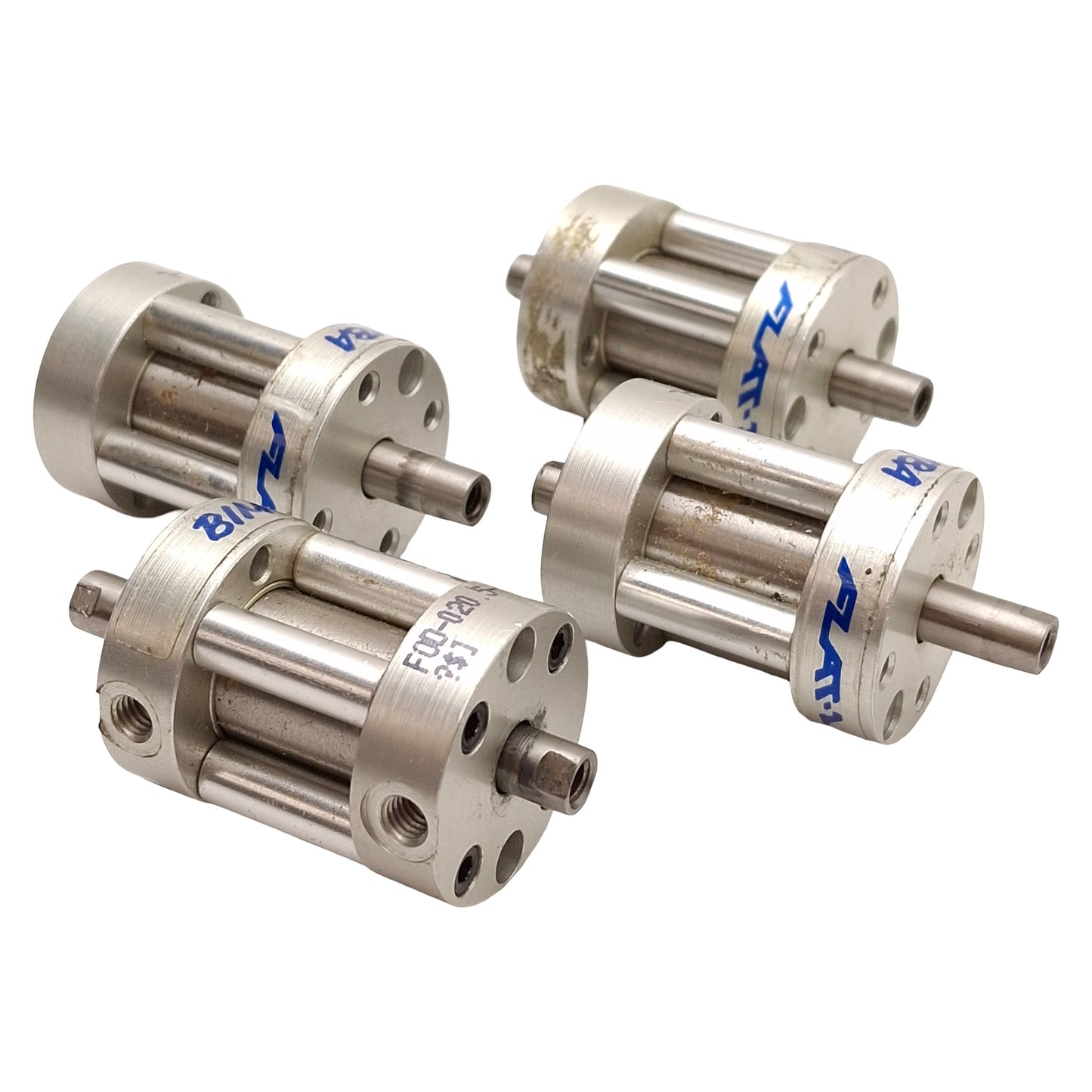 Used Lot of 4 Bimba FOD-020.5-L Flat-1 Compact Cylinder, ø9/16in Bore, 0.5in Stroke
