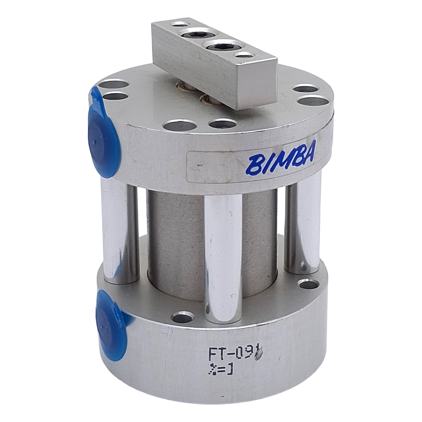 Used Bimba FT-091 Flat-II Pneumatic Cylinder, ø1-1/16in Bore, 1in Stroke, 1/8in NPT