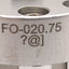 New Bimba FO-020.75 Flat-1 Compact Cylinder, ø9/16in Bore, 0.75in Stroke, #10-32