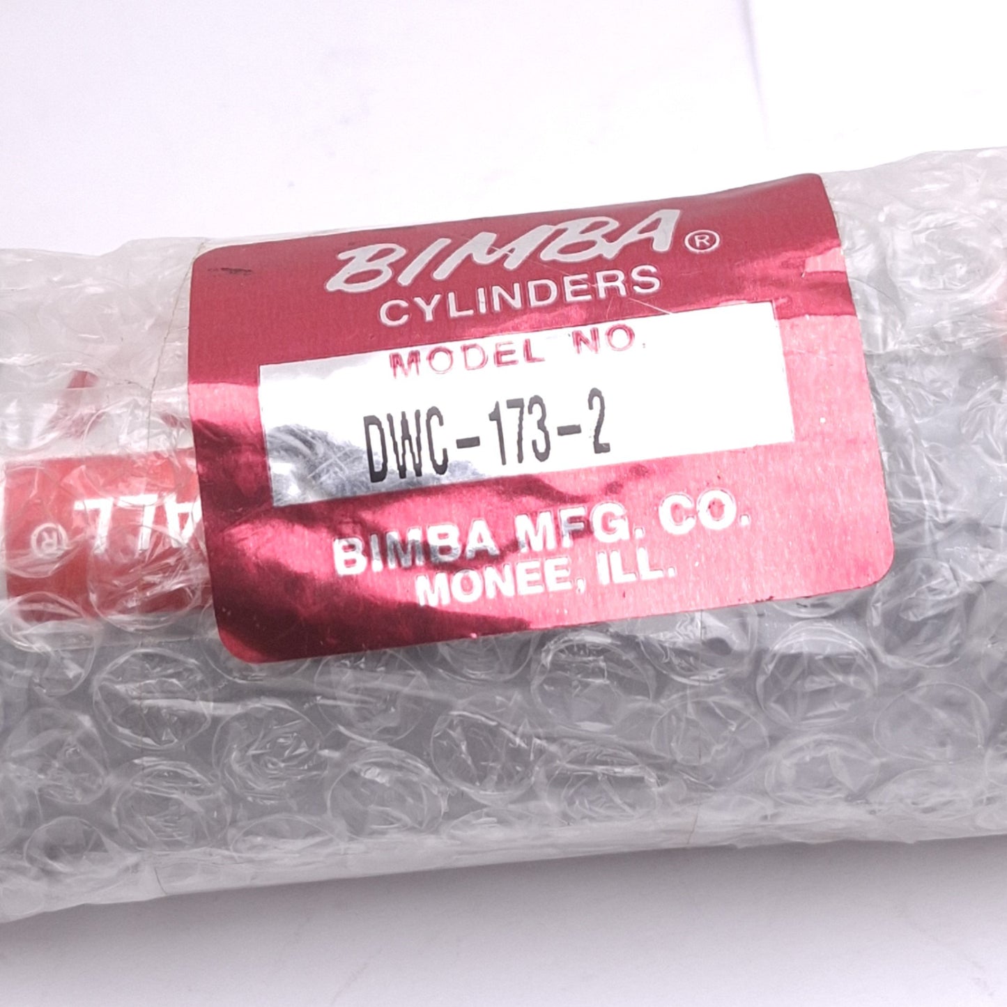 New Bimba DWC-173-2 Pneumatic Cylinder, 1-1/2in Bore, 3in Stroke, 3/8in NPT, 200psi