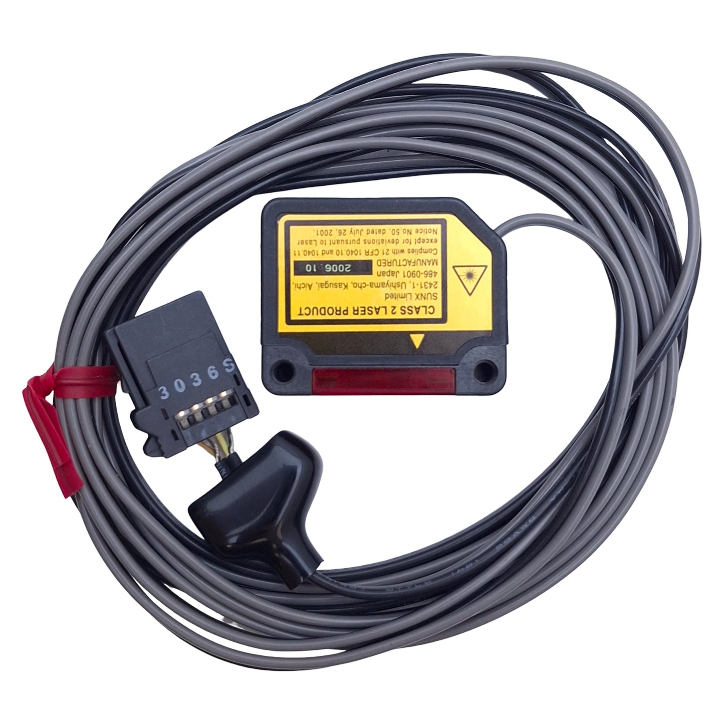 New Panasonic SunX LS-H21F Digital Laser Sensor 30-500mm Range, Red LED, 2m Cable