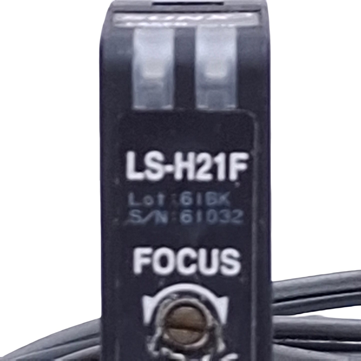 Used Panasonic SunX LS-H21F Digital Laser Sensor, Red LED, 30-500mm Range, 2ft Cable