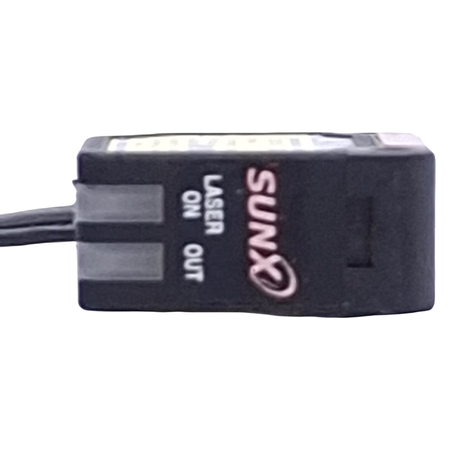 Used Panasonic SunX LS-H21F Digital Laser Sensor, Red LED, 30-500mm Range, 2ft Cable