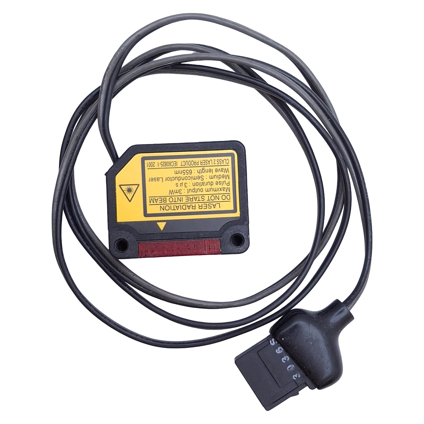 Used Panasonic SunX LS-H21F Digital Laser Sensor, Red LED, 30-500mm Range, 2ft Cable