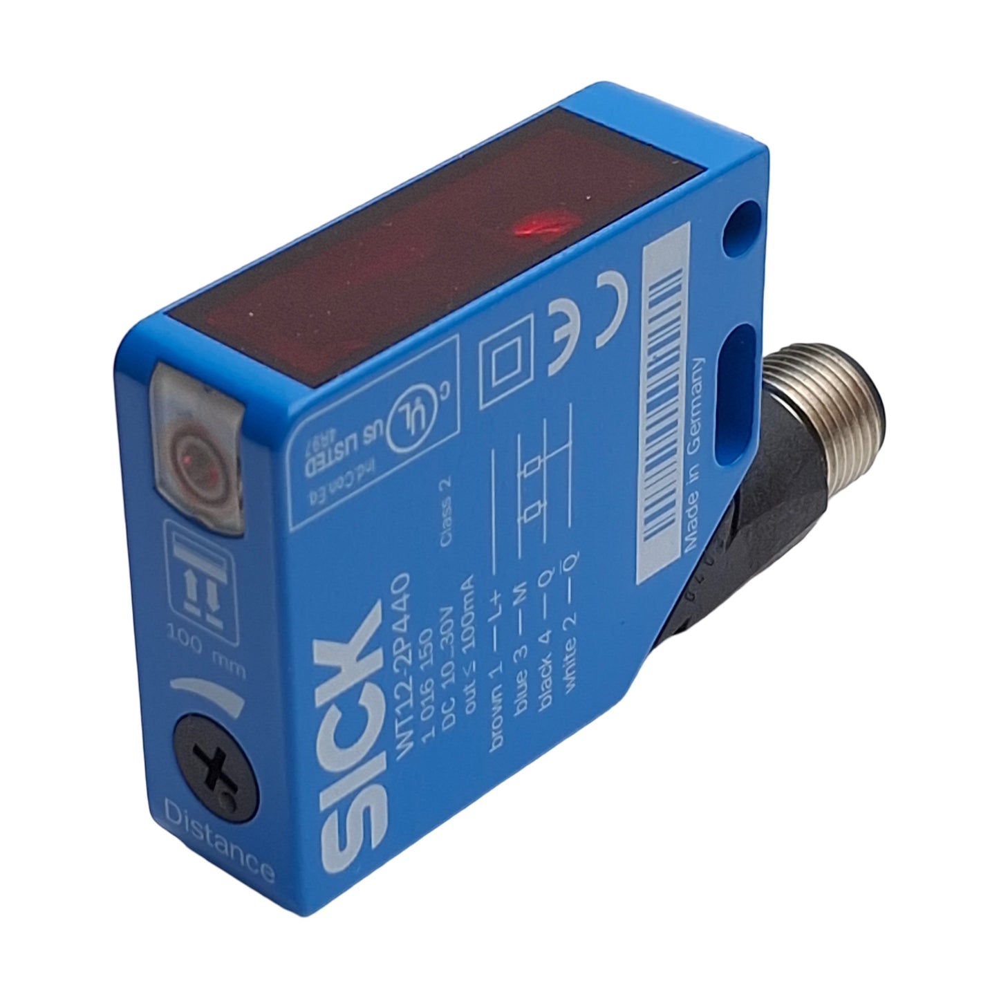 New – Open box Sick WT12-2P440 1016150 Photoelectric Sensor, 35-100mm SN, PNP Output, 10-30VDC