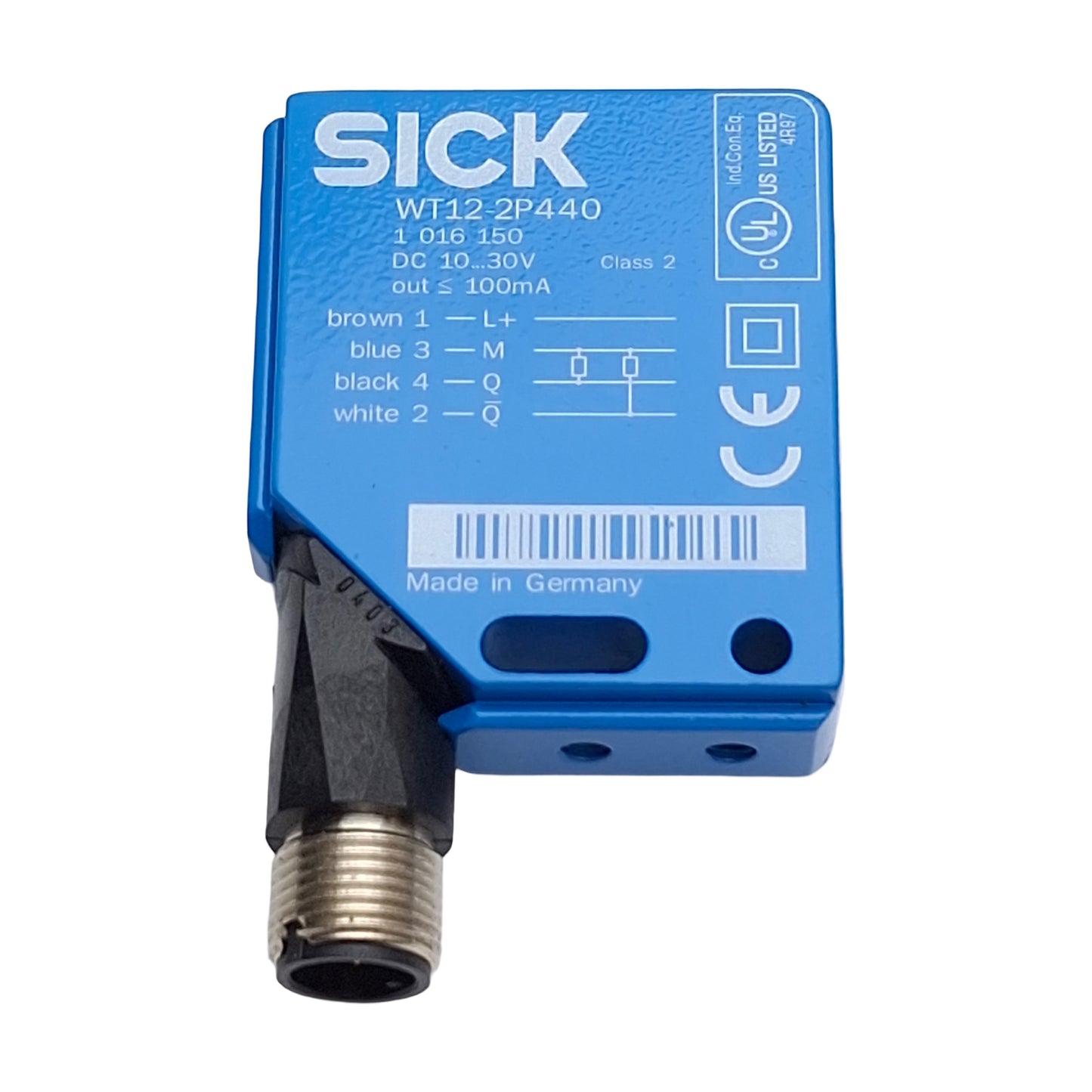 New – Open box Sick WT12-2P440 1016150 Photoelectric Sensor, 35-100mm SN, PNP Output, 10-30VDC