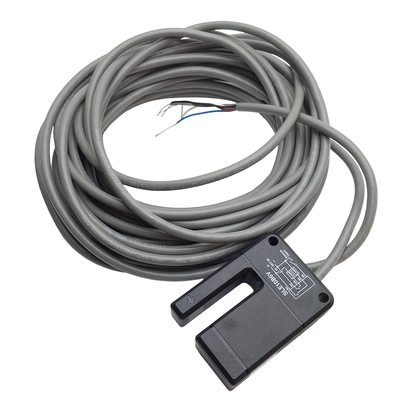 New – Open box Banner SLE10B6V Expert Series Slot Sensor, 10-30VDC, 10mm Slot, NPN/PNP Bipolar
