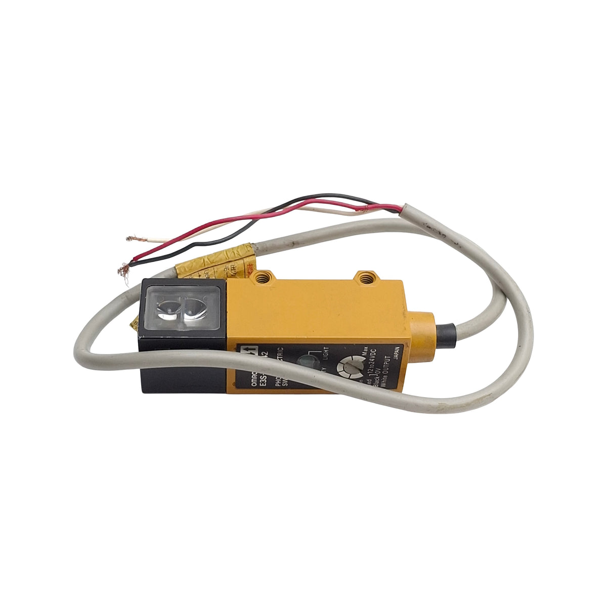 Used Omron E3S-VS1E42 Photoelectric Sensor Switch, Range: 12mm, Supply: 12-24VDC, NPN