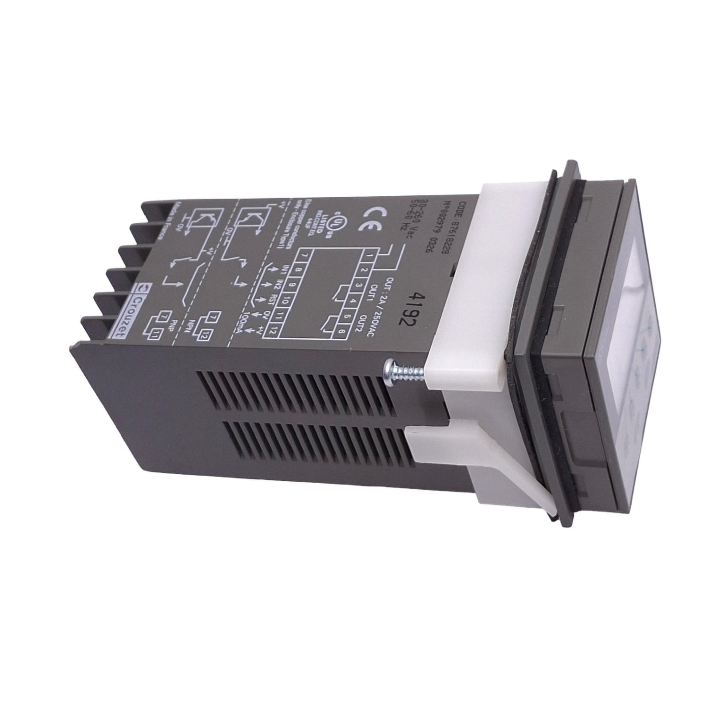 Used Crouzet 87618228 CP4 Multifunction Counter Module, Up/Down, 80-260VAC, 1/16 DIN
