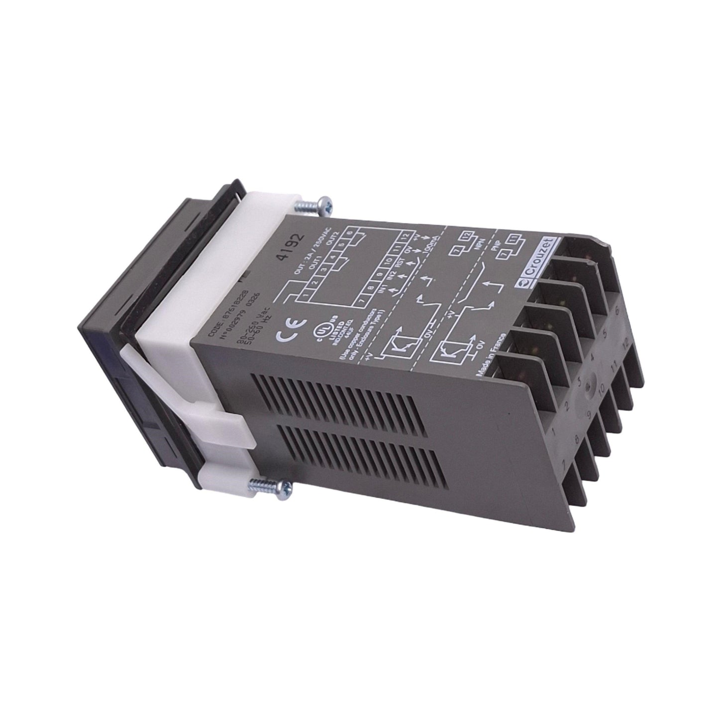 Used Crouzet 87618228 CP4 Multifunction Counter Module, Up/Down, 80-260VAC, 1/16 DIN