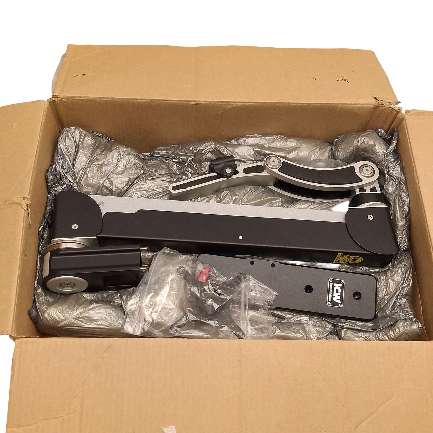 New – Open box ICW ELR5120 Elite T-Rex Adjuster Gas Spring Single-Arm Monitor Ceiling Mount 27"