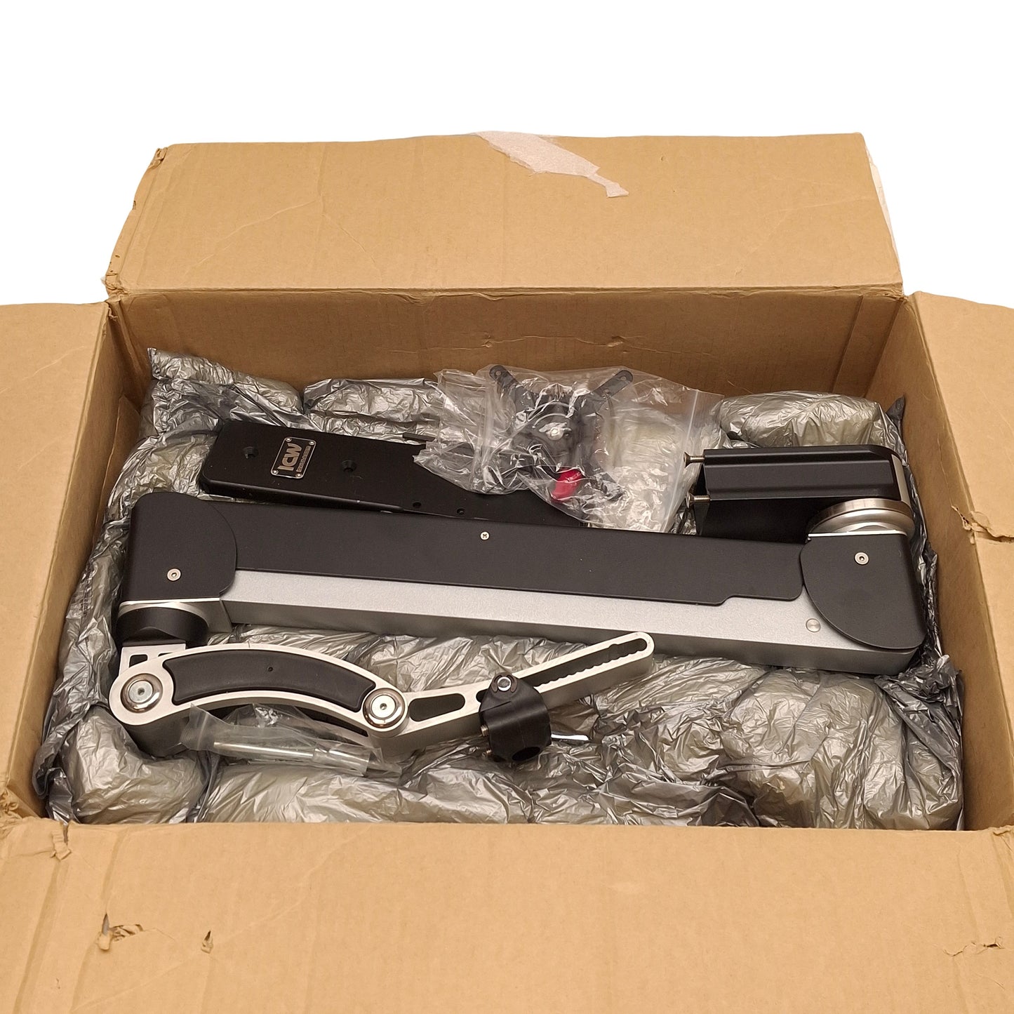 New – Open box ICW ELR5120 Elite T-Rex Adjuster Gas Spring Single-Arm Monitor Ceiling Mount 27"