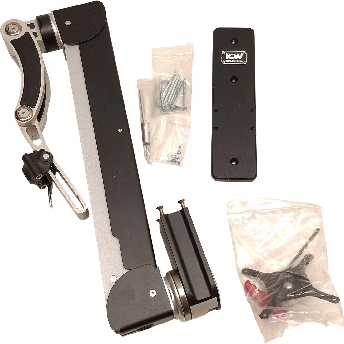 New – Open box ICW ELR5120 Elite T-Rex Adjuster Gas Spring Single-Arm Monitor Ceiling Mount 27"