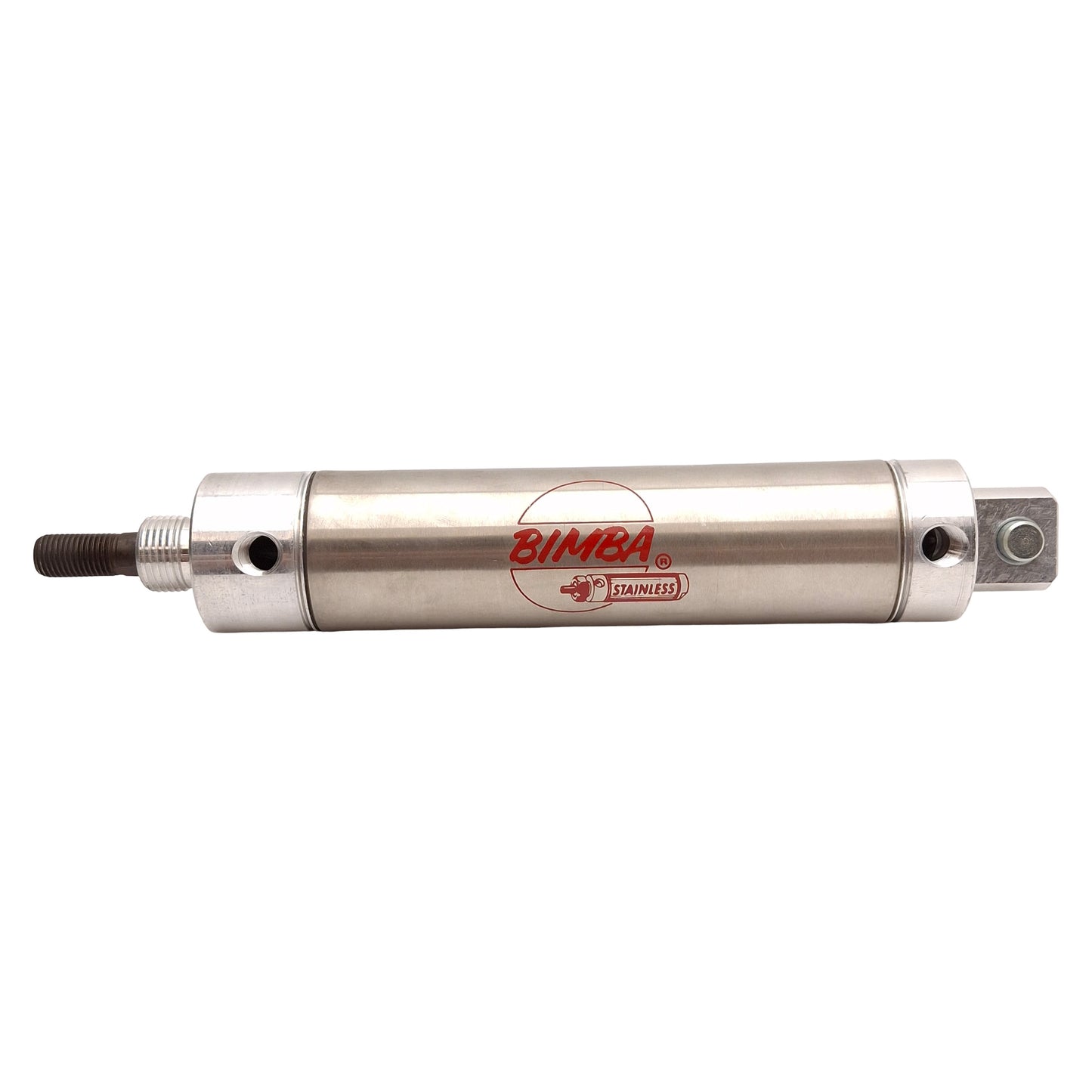 Used Bimba 174-DPB Stainless Steel Cylinder, ø1-1/2in Bore, 4in Stroke, 1/8in NPT