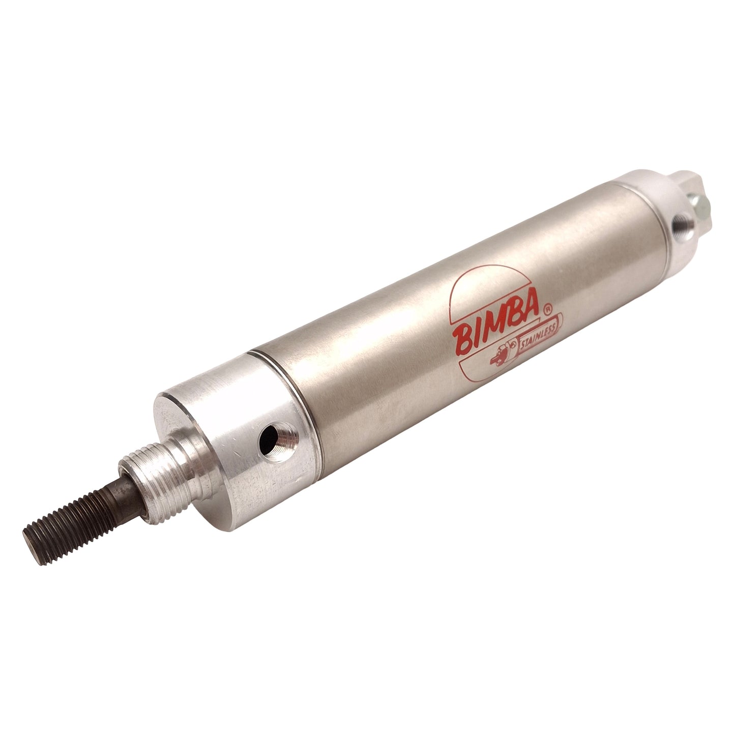 Used Bimba 174-DPB Stainless Steel Cylinder, ø1-1/2in Bore, 4in Stroke, 1/8in NPT