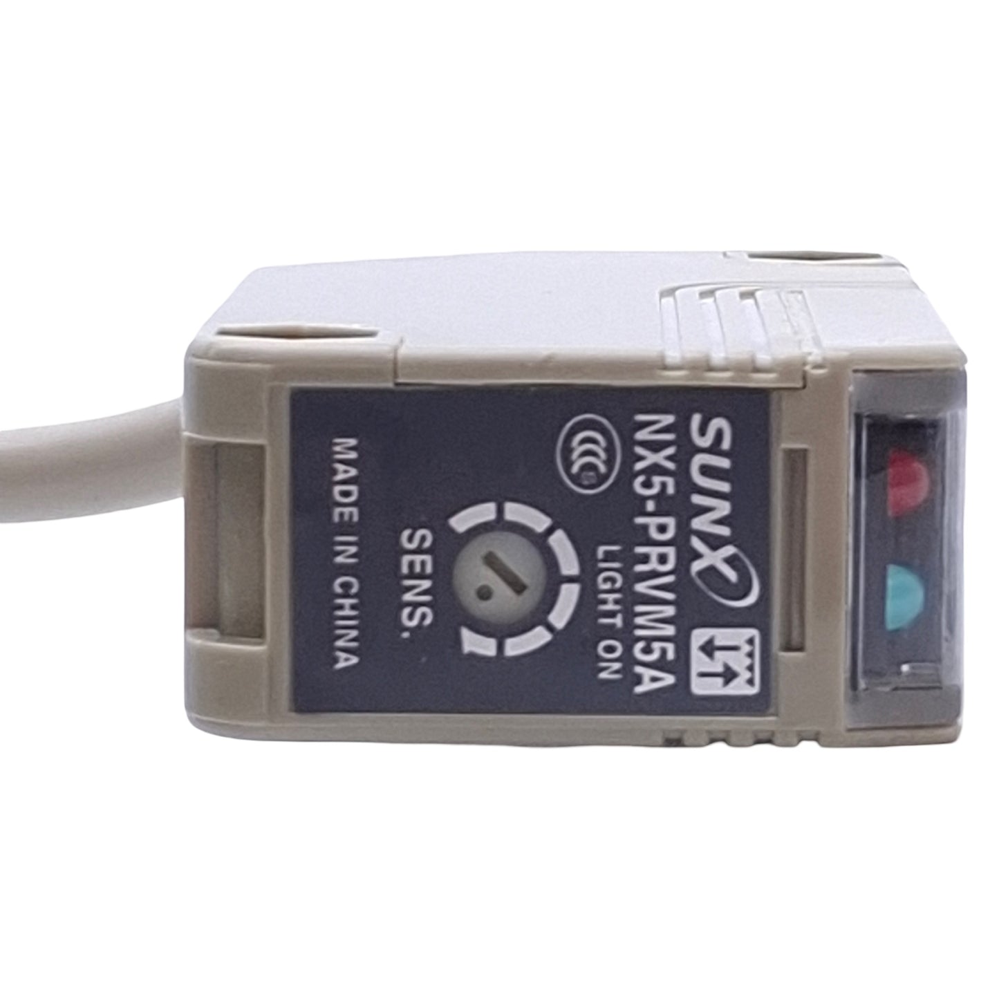 Used SunX Panasonic NX5-PRVM5A Photoelectric Sensor SPDT, 240VACDC, 0.1-5m Range, 6ft