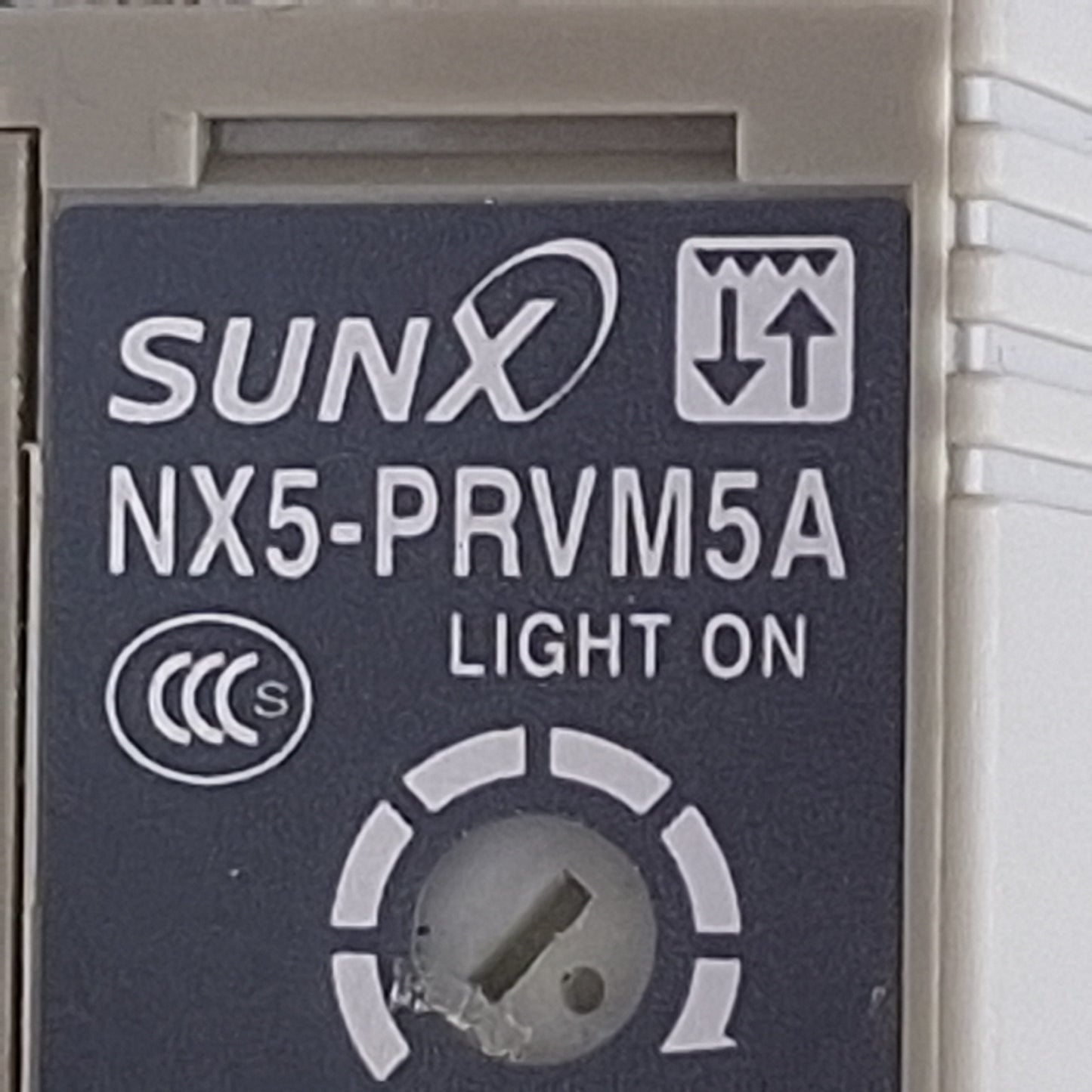 Used SunX Panasonic NX5-PRVM5A Photoelectric Sensor SPDT, 240VACDC, 0.1-5m Range, 2ft