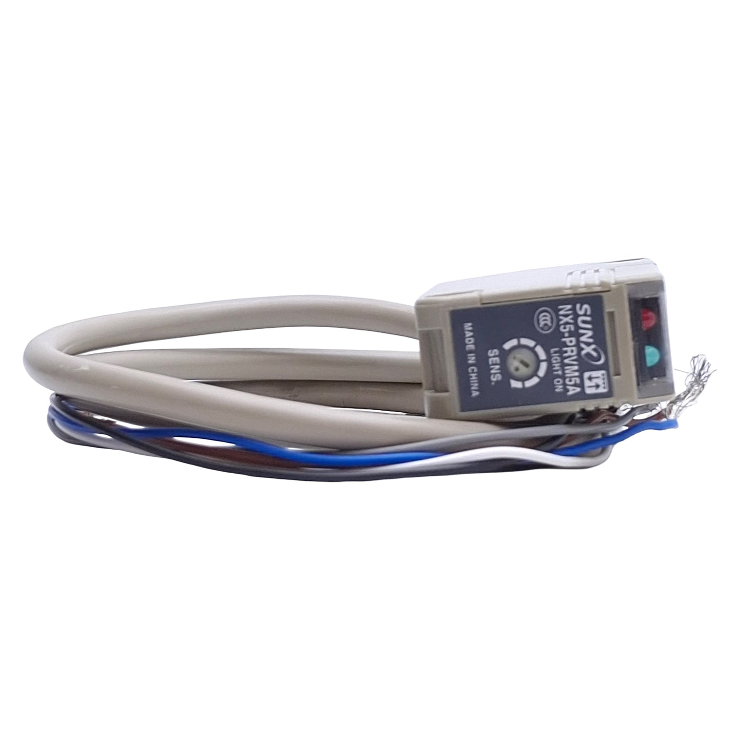 Used SunX Panasonic NX5-PRVM5A Photoelectric Sensor SPDT, 240VACDC, 0.1-5m Range, 2ft
