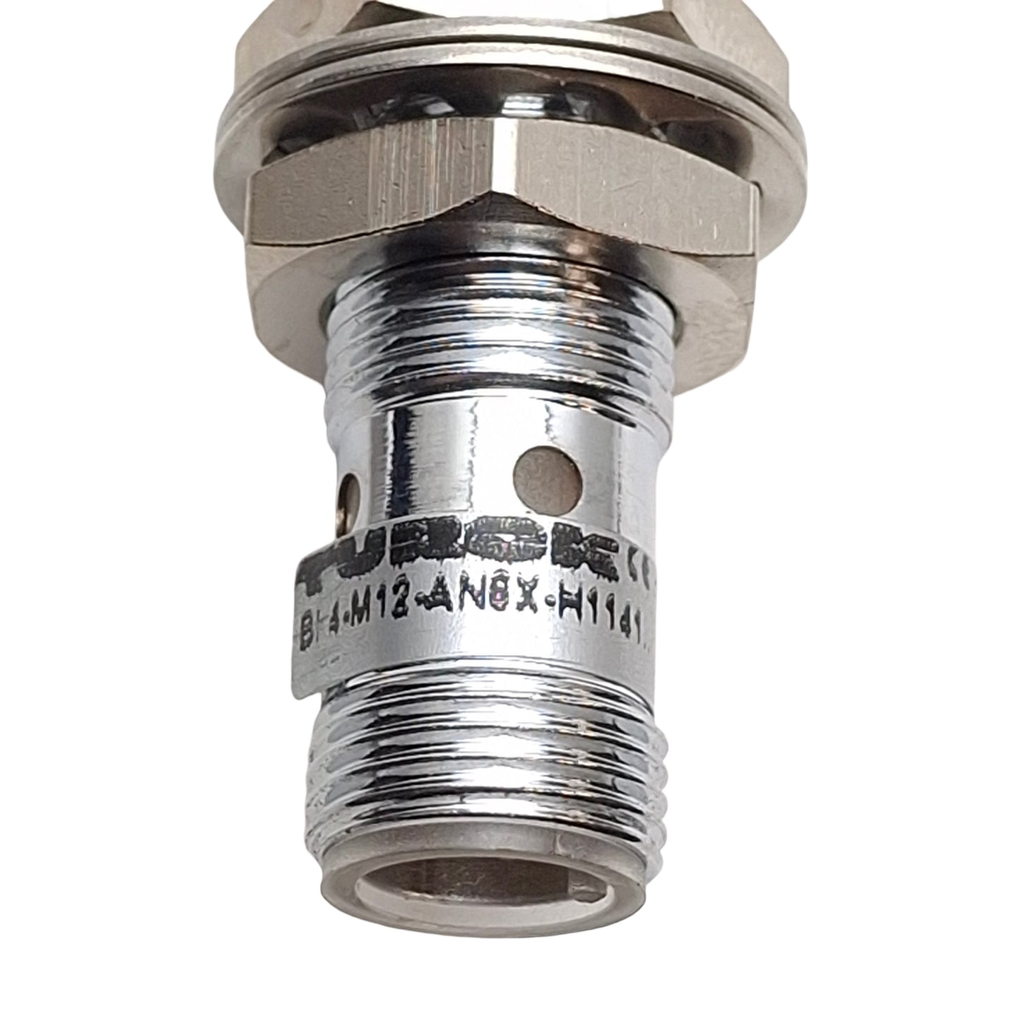 New – Open box Turck Bi4-M12-AN6X-H1141 Proximity Sensor, 4mm SN, 10-30VDC, NPN NO, M12 4-Pin