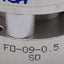 New Bimba FO-09-0.5 Flat-1 Pneumatic Cylinder, ø1-1/16in Bore, 1/2in Stroke, 1/8NPT
