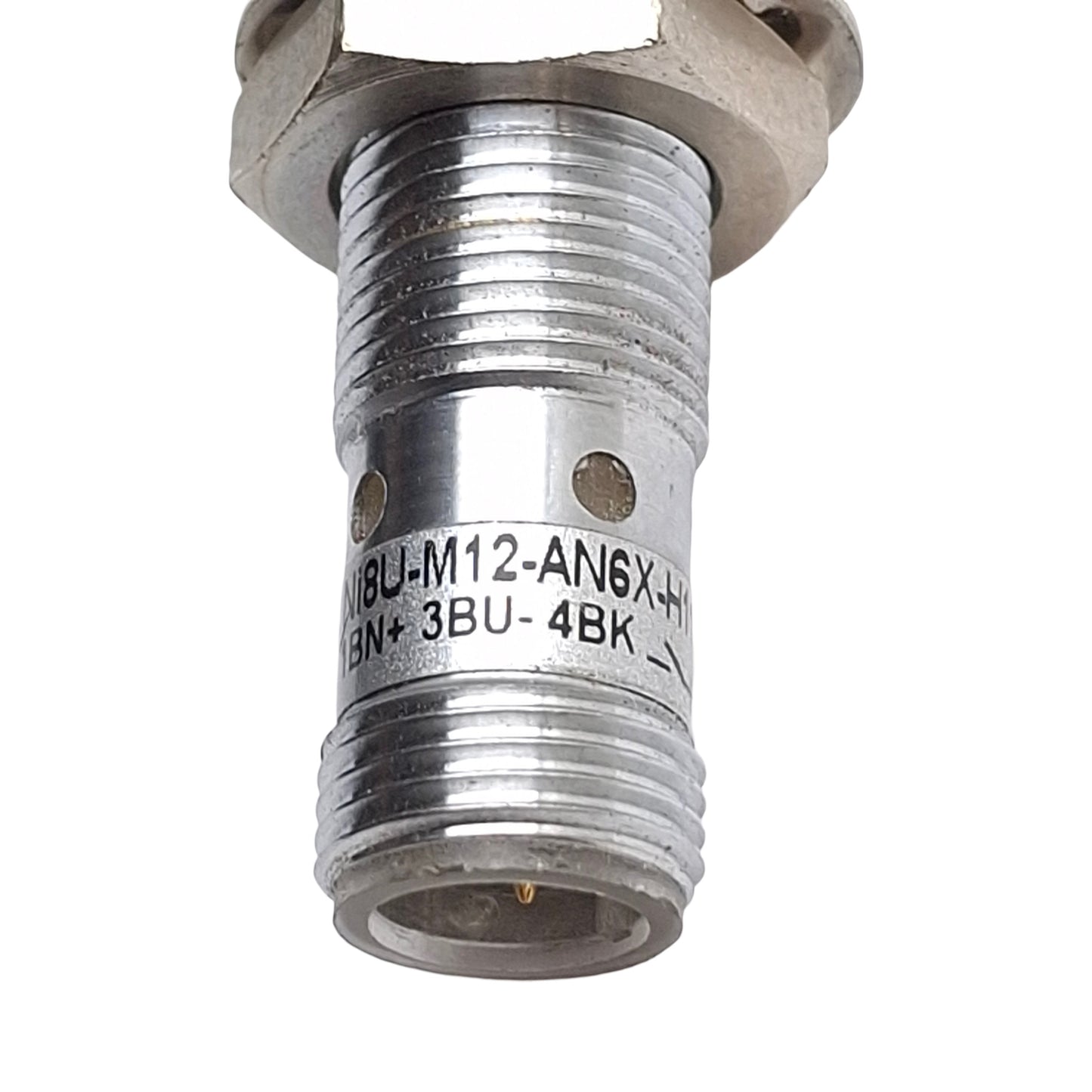 Used Turck Ni8U-M12-AN6X-H1141 Proximity Sensor 10-30VDC, NO, NPN, Range 8mm