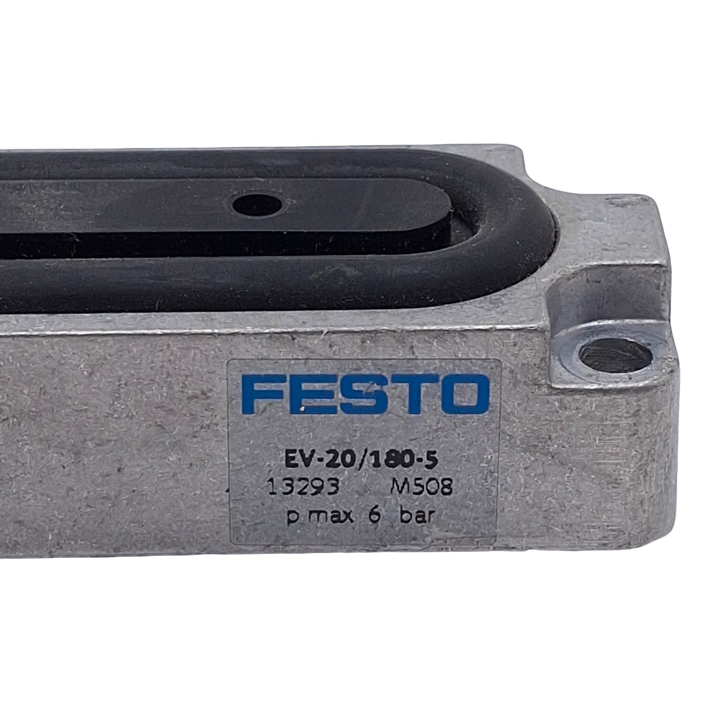 Used Festo EV-20/180-5 Clamping Module, 20x180mm, 5mm Stroke, 0.2-0.6MPa, M5, 1480N