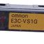 Used Omron E3C-VS1G Photoelectric Sensor 10±2mm Range, Green 565nm LED, 6ft Cable