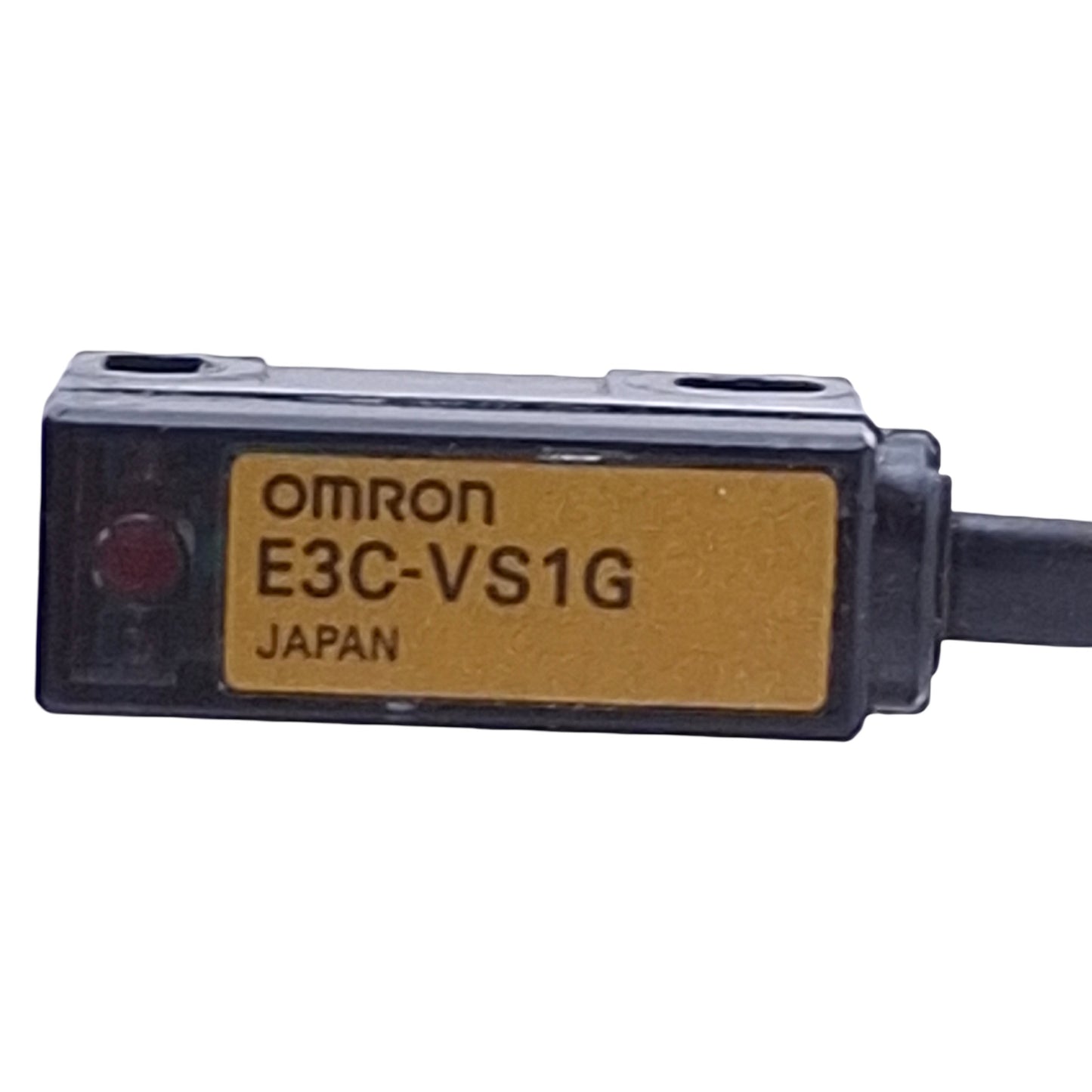 Used Omron E3C-VS1G Photoelectric Sensor 10±2mm Range, Green 565nm LED, 6ft Cable