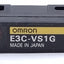 Used Omron E3C-VS1G Photoelectric Sensor 10±2mm Range, Green 565nm LED, 2ft Cable