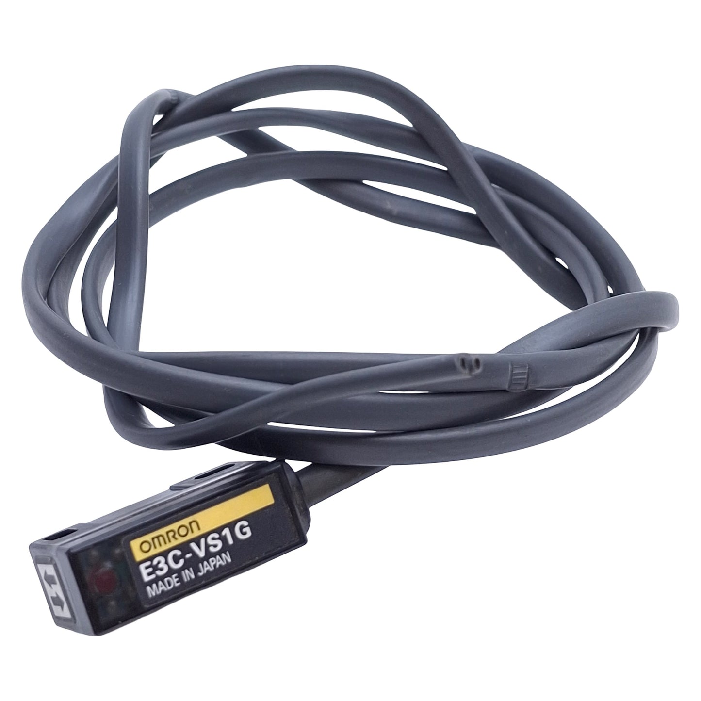Used Omron E3C-VS1G Photoelectric Sensor 10±2mm Range, Green 565nm LED, 2ft Cable