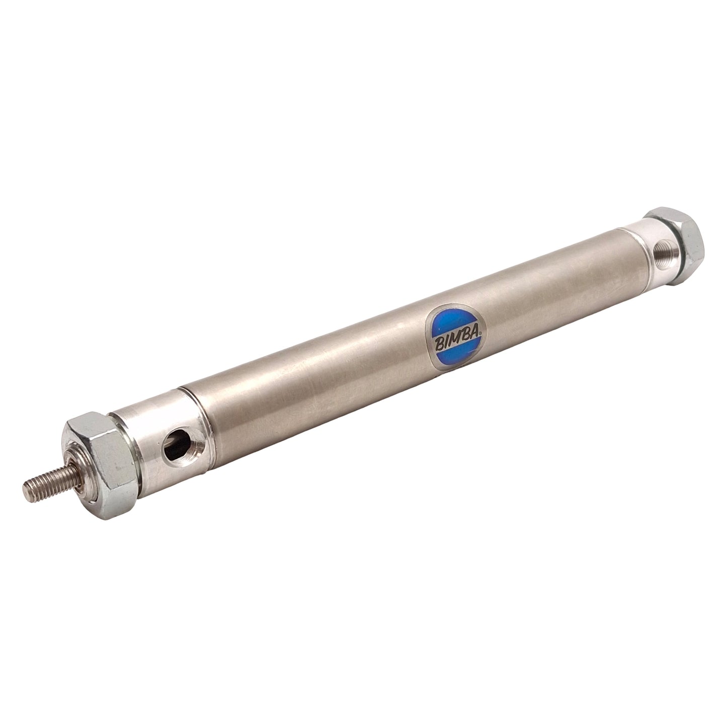 Used Bimba M-065-DXP Stainless Steel Cylinder, ø7/8in Bore, 5in Stroke, 1/8in NPT