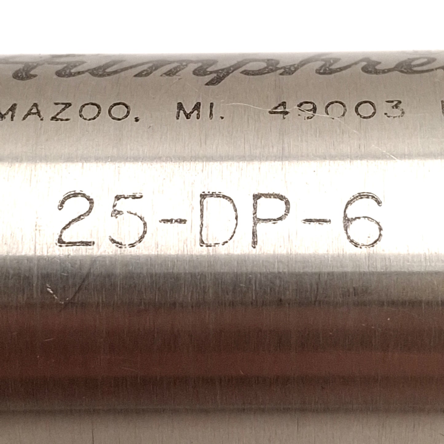 Used Humphrey 25-DP-6 Pneumatic Cylinder, ø1-1/4in Bore, 6in Stroke, 1/8in NPSF