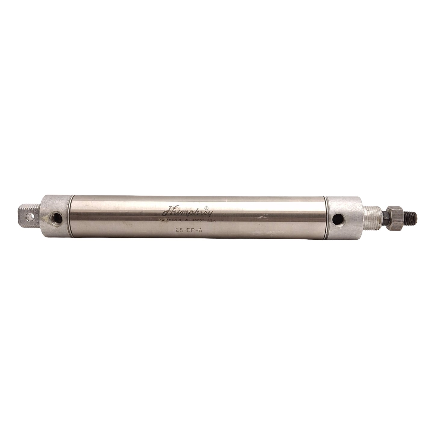 Used Humphrey 25-DP-6 Pneumatic Cylinder, ø1-1/4in Bore, 6in Stroke, 1/8in NPSF